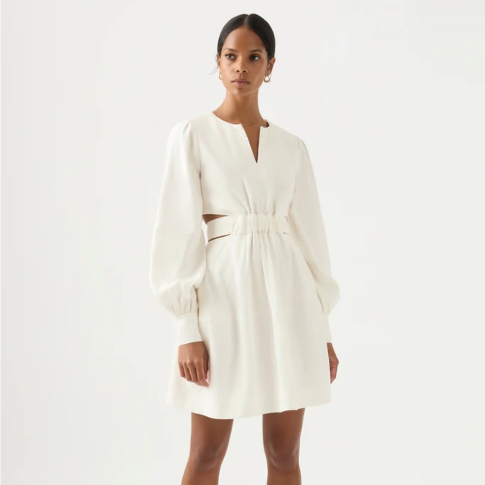 Aje Spectral V-Neck Mini Dress